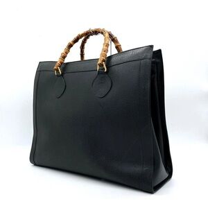 Gucci Black Tote with Bamboo Handles